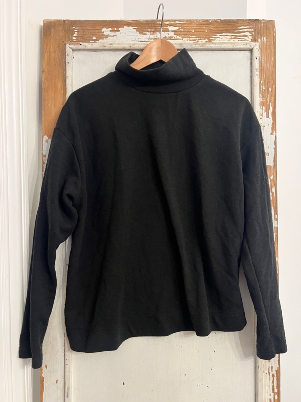 Frank & Oak Black Turtleneck Sweater
